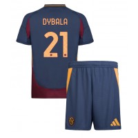 AS Roma Paulo Dybala #21 Tretí Detský futbalový dres 2024-25 Krátky Rukáv (+ trenírky)